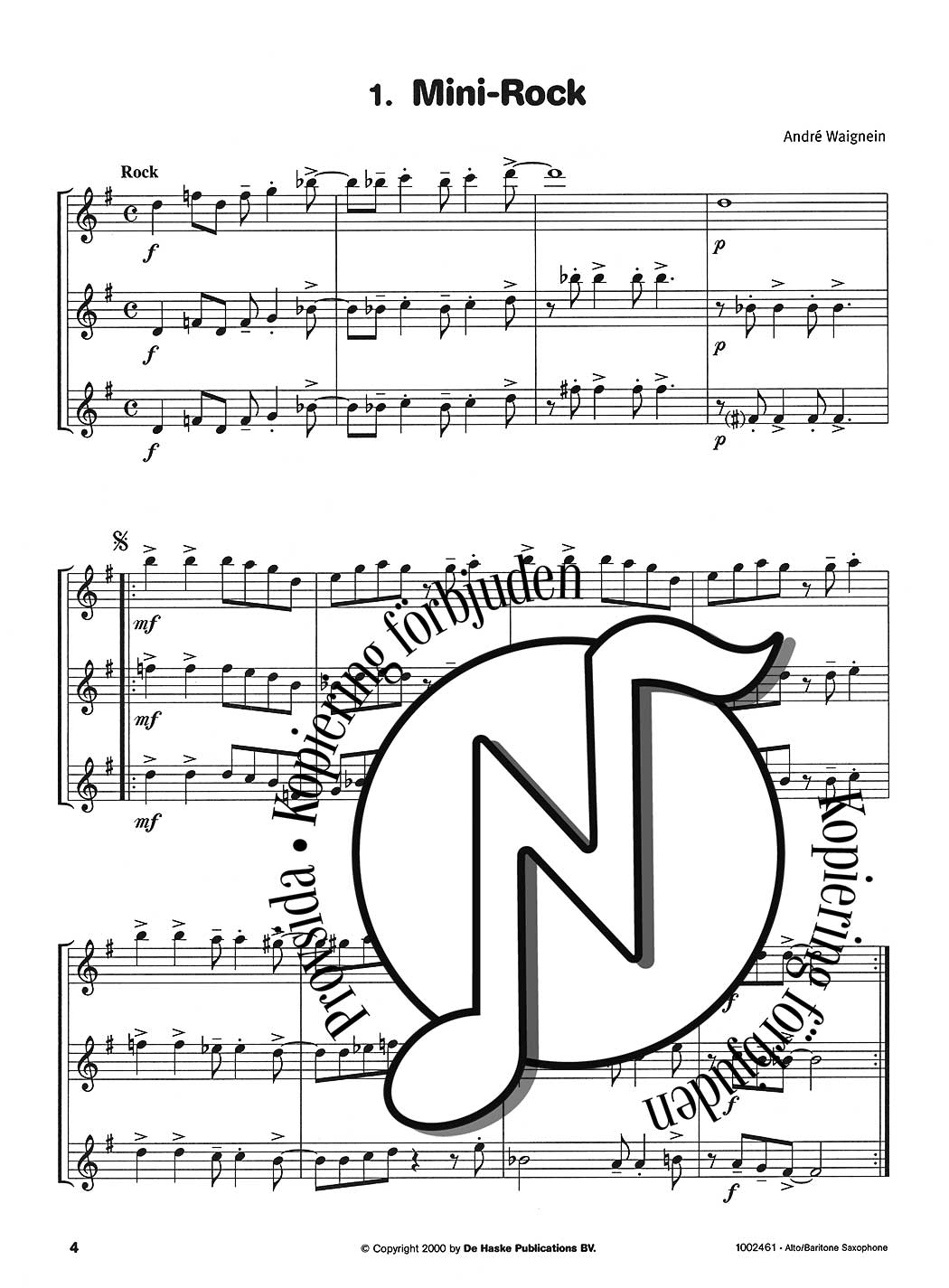 Look, Listen & Learn 2: Trio Book (Alto Saxophone / Baritone Saxophone)