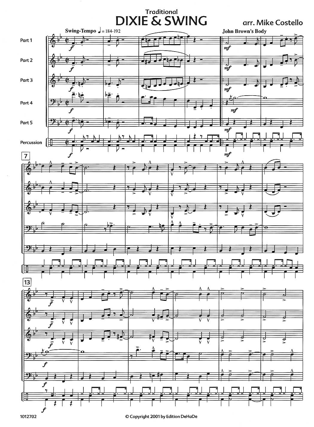 Music Box: Dixie & Swing (Wind Quintet)