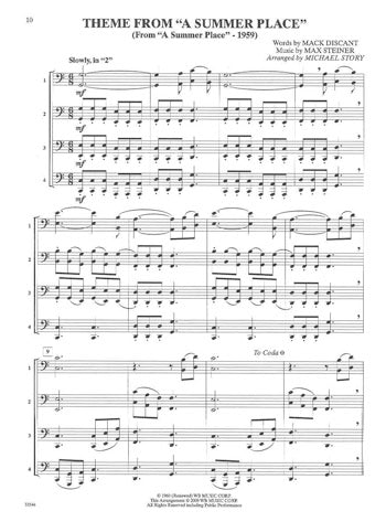 Movie Quartets for All Trombone