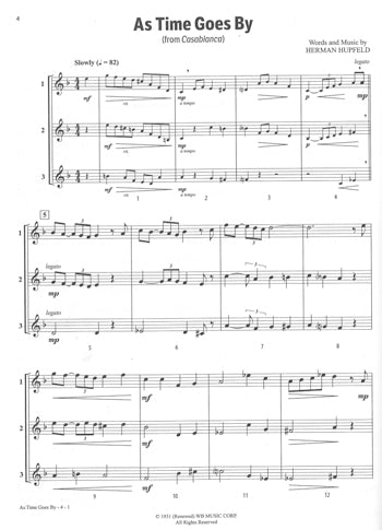 Solos, Duets & Trios for Winds: Movie Favorites (Klarinett/Trumpet/Tenorsax/Baryton)