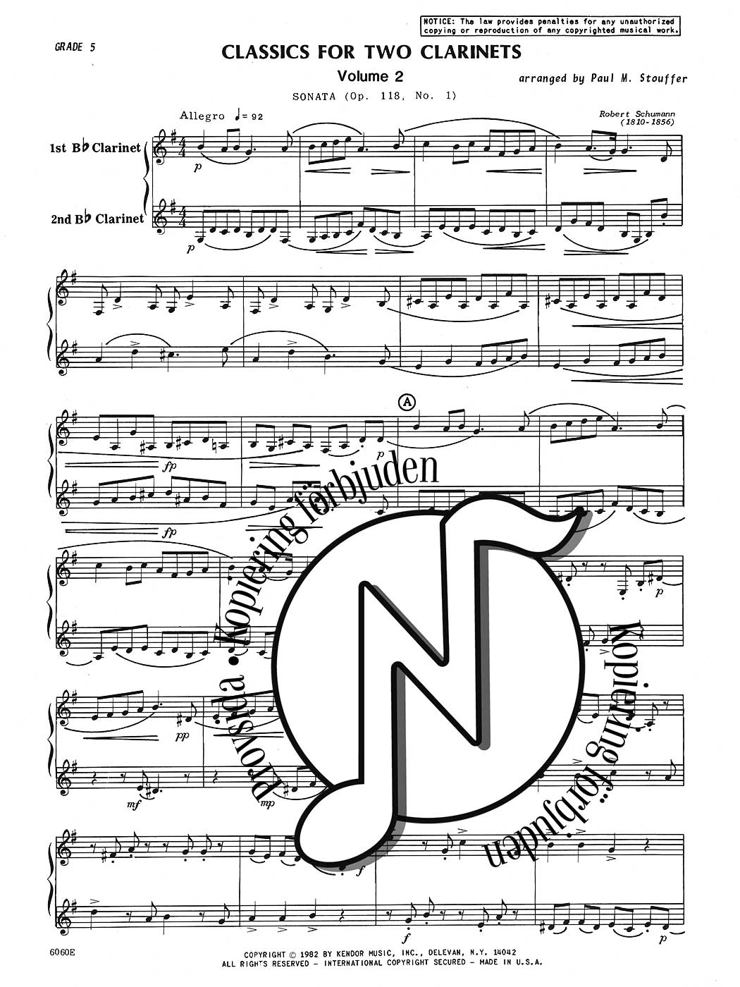 Classics for Two Clarinets Volume 2 (Bb Clarinet Duet)