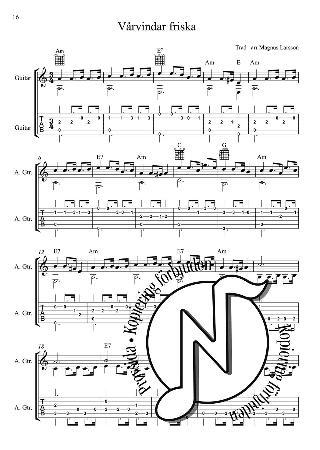 Spela och lär! nybörjarskola för gitarr Del 3
