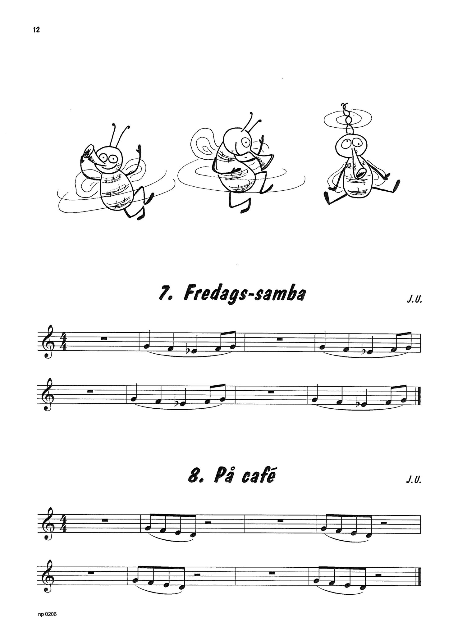 Notbild från spelskolan Blåsbus 1 Althorn av Jan Utbult.
