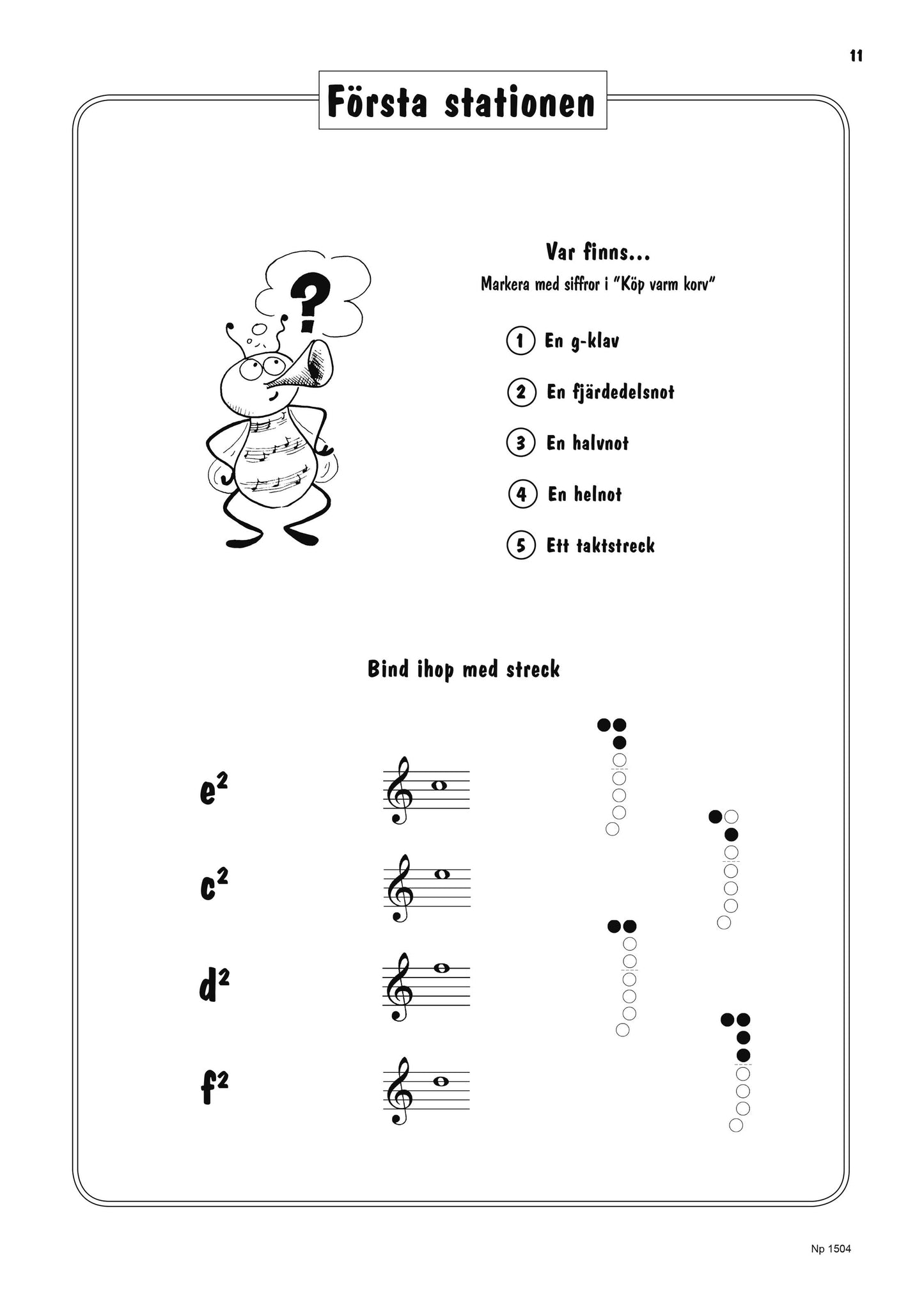 Blåsbus 1 Altblockflöjt: Nybörjarskola för altblockflöjt