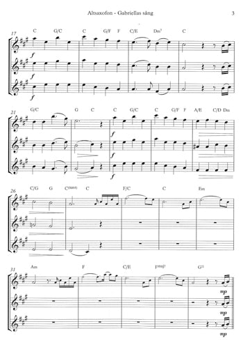 3 x Altsaxofon