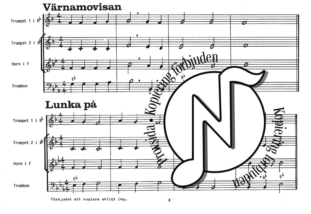 Ture Trumpets första samspelsbok: 26 trestämmiga arrangemang