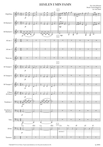 Musik för blåsorkester: Himlen i min famn