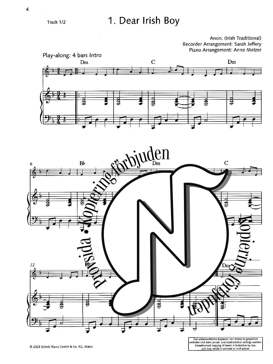 My Favourite Melodies for Descant (Soprano) or Tenor Recorder and Piano