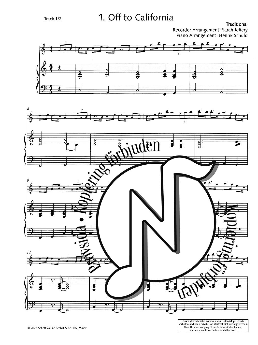 My Favourite Melodies for Treble (Alto) Recorder and Piano