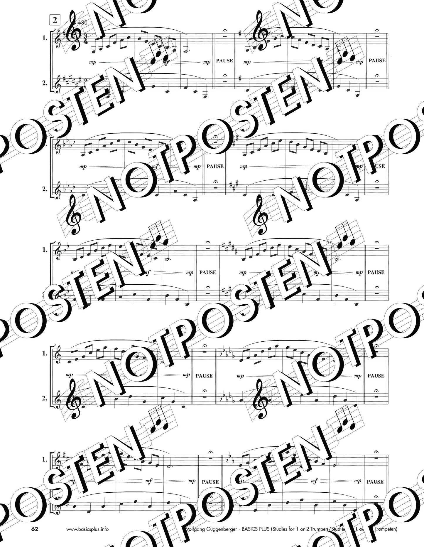 Basics Plus: Studies for 1 or 2 Trumpets (and other brass instruments)