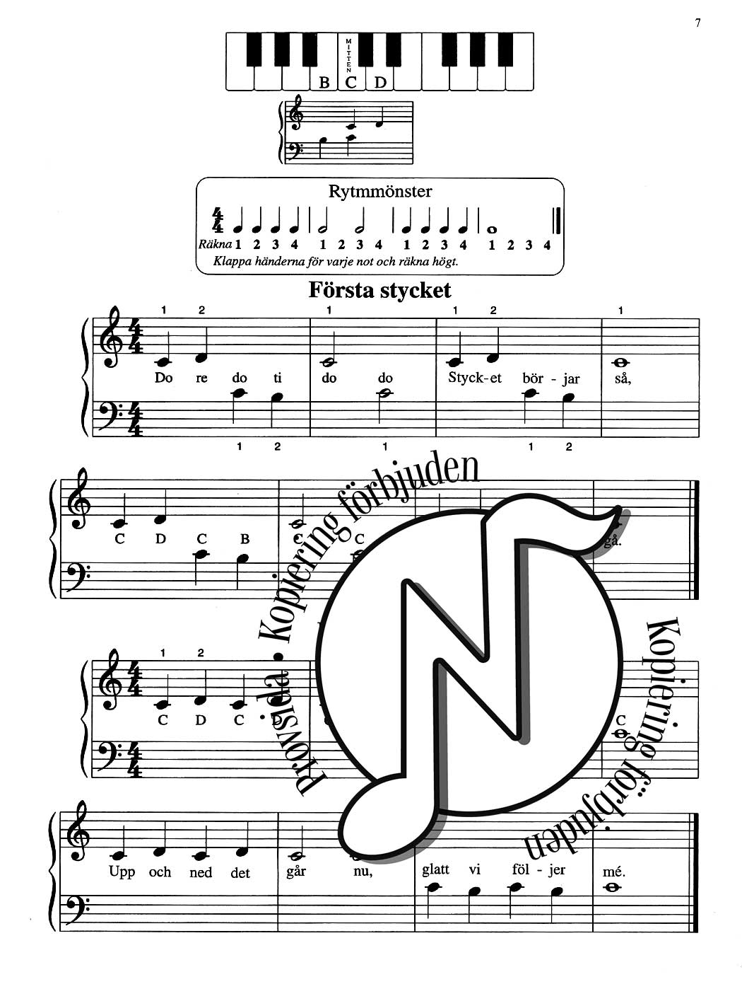 Michael Aaron: Pianoskola Del 1