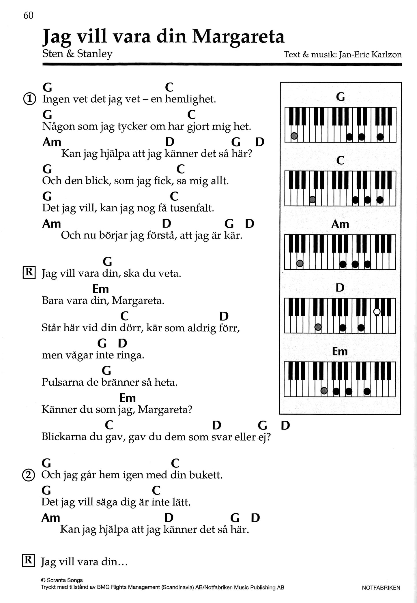 100 lätta låtar: Piano/Keyboard 1