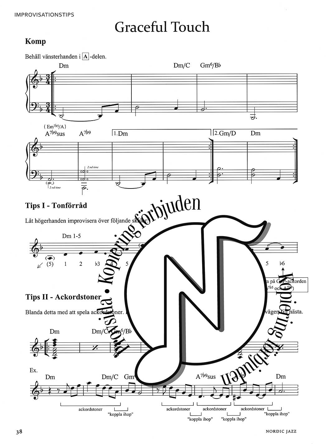 Nordic Jazz: Jazzimprovisation på piano