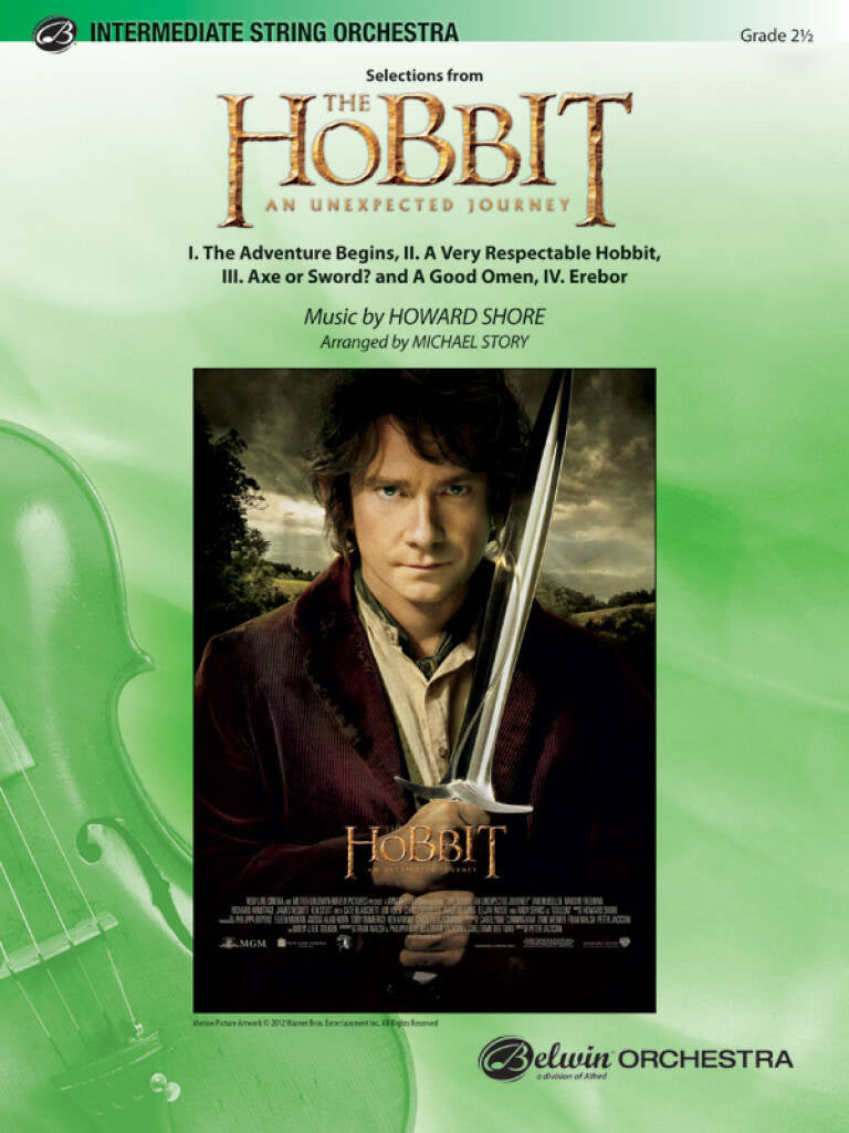 Selections from The Hobbit: An Unexpected Journey (Intermediate String Orchestra)
