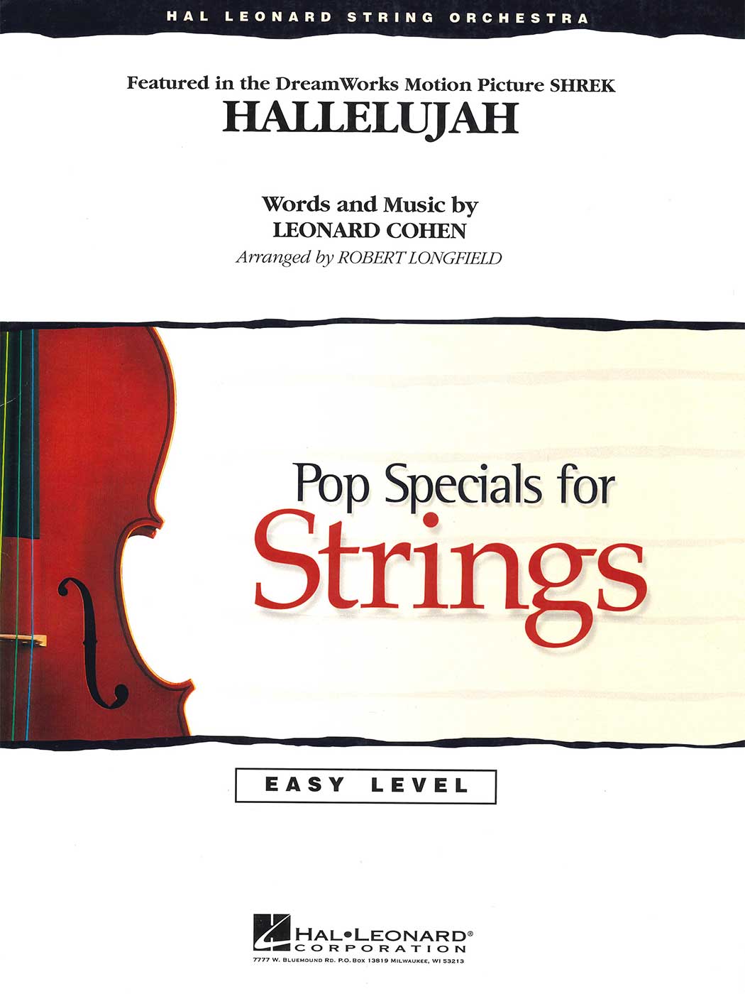 Pop Specials for Strings: Hallalujah (Featured in the DreamWorks Motion Picture SHREK)