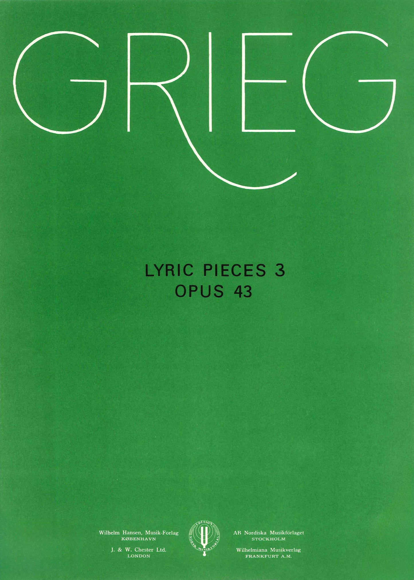 Grieg: Lyric Pieces 3 Opus 43