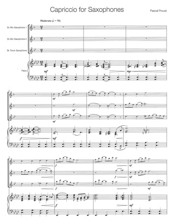 Capriccio For Saxophones
