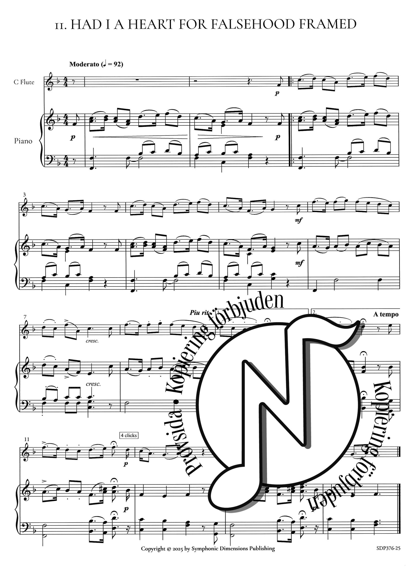 Irish Tunes: 18 Pieces for Flute and Piano