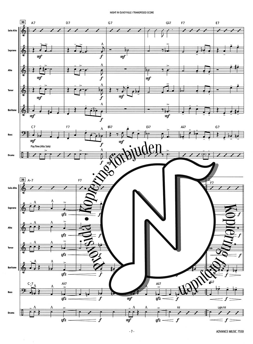 Jim Kelly: Night in Olneyville (Saxophone Quintet SAATB)