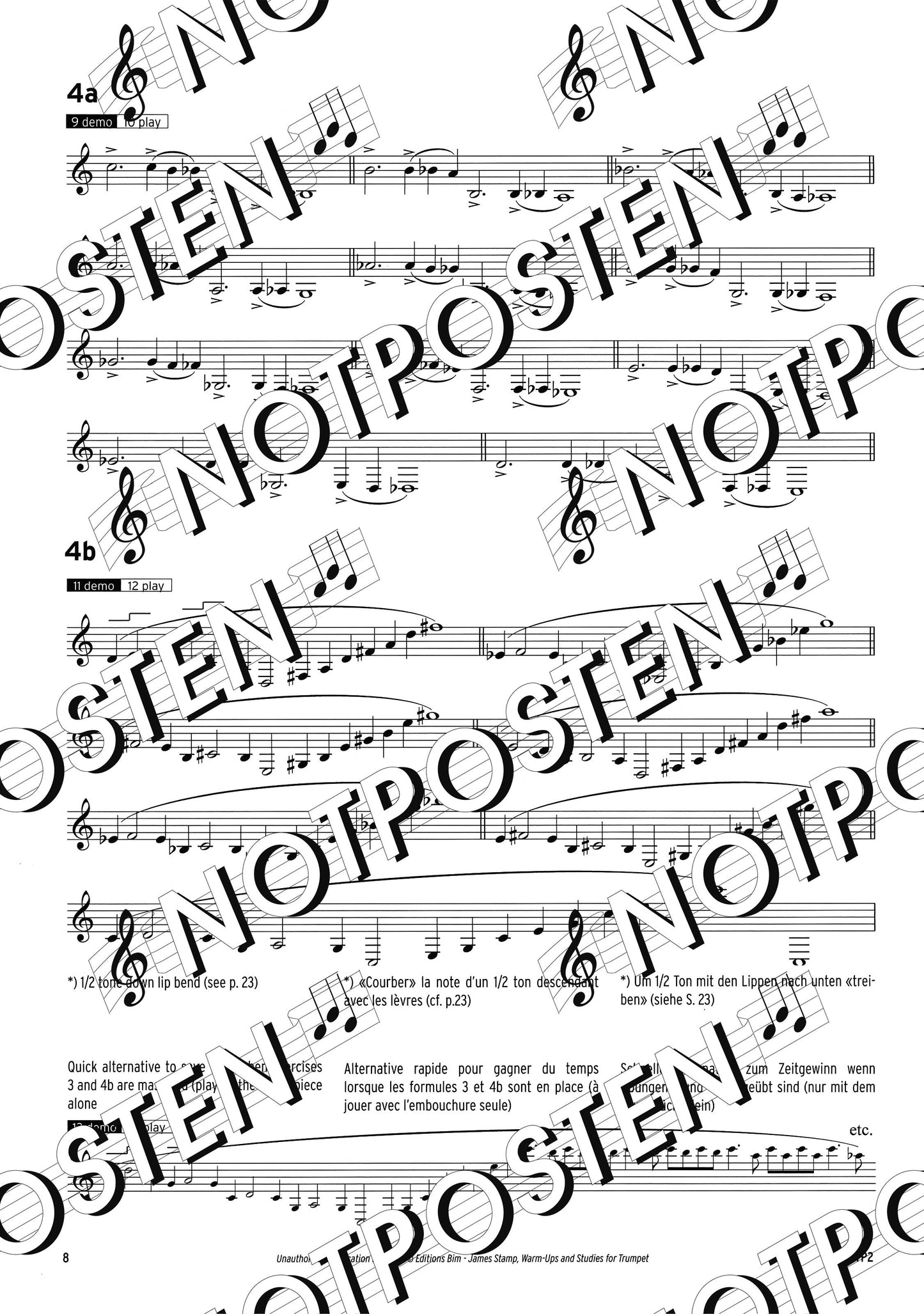 James Stamp: Warm-Ups and Studies for Trumpet