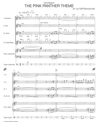 The Pink Panther Theme Recorder Quartet
