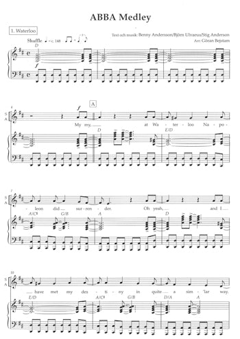 ABBA: The Medley SATB