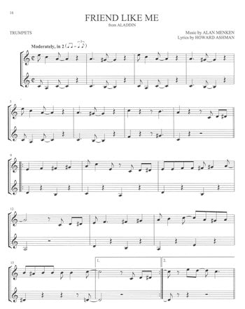 Disney Songs For Two Trumpets