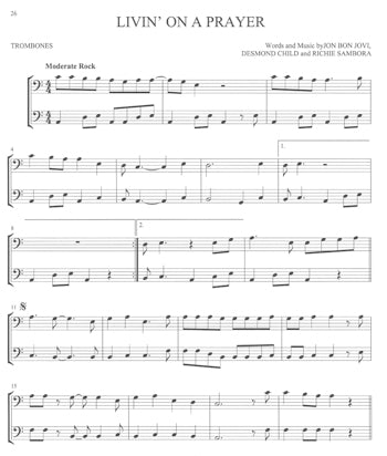 Classic Rock For Two Trombones