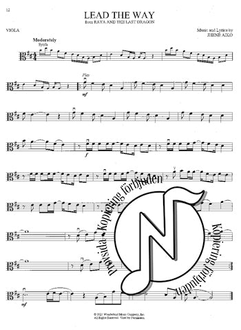 Favorite Disney Songs for Viola