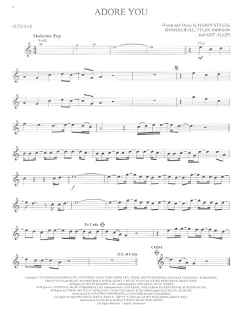 Hit Songs For Alto Sax