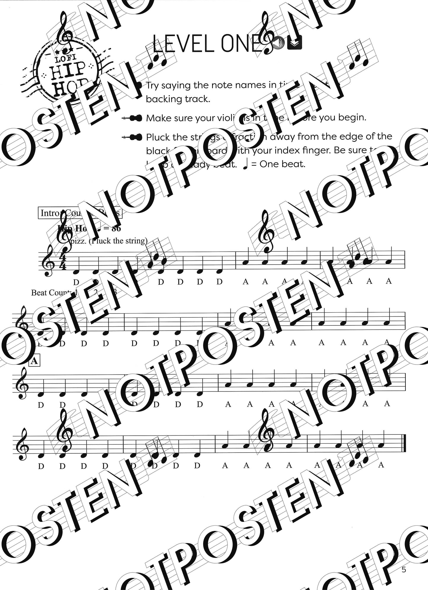 Open String Tunes: 30 Pieces for Beginner Violin