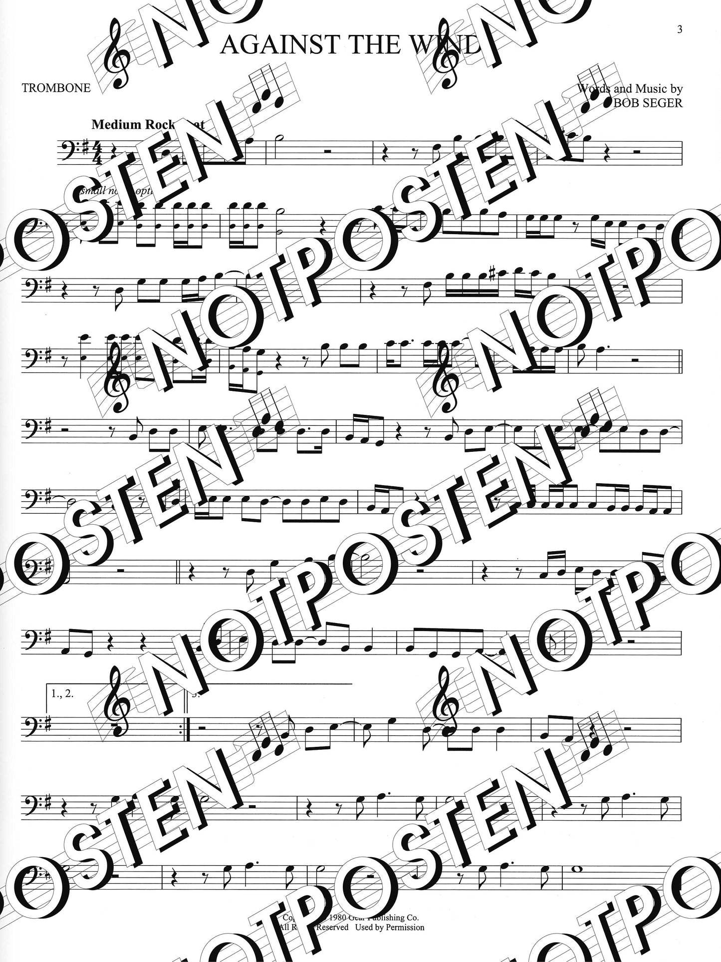 101 Simple Songs for Trombone