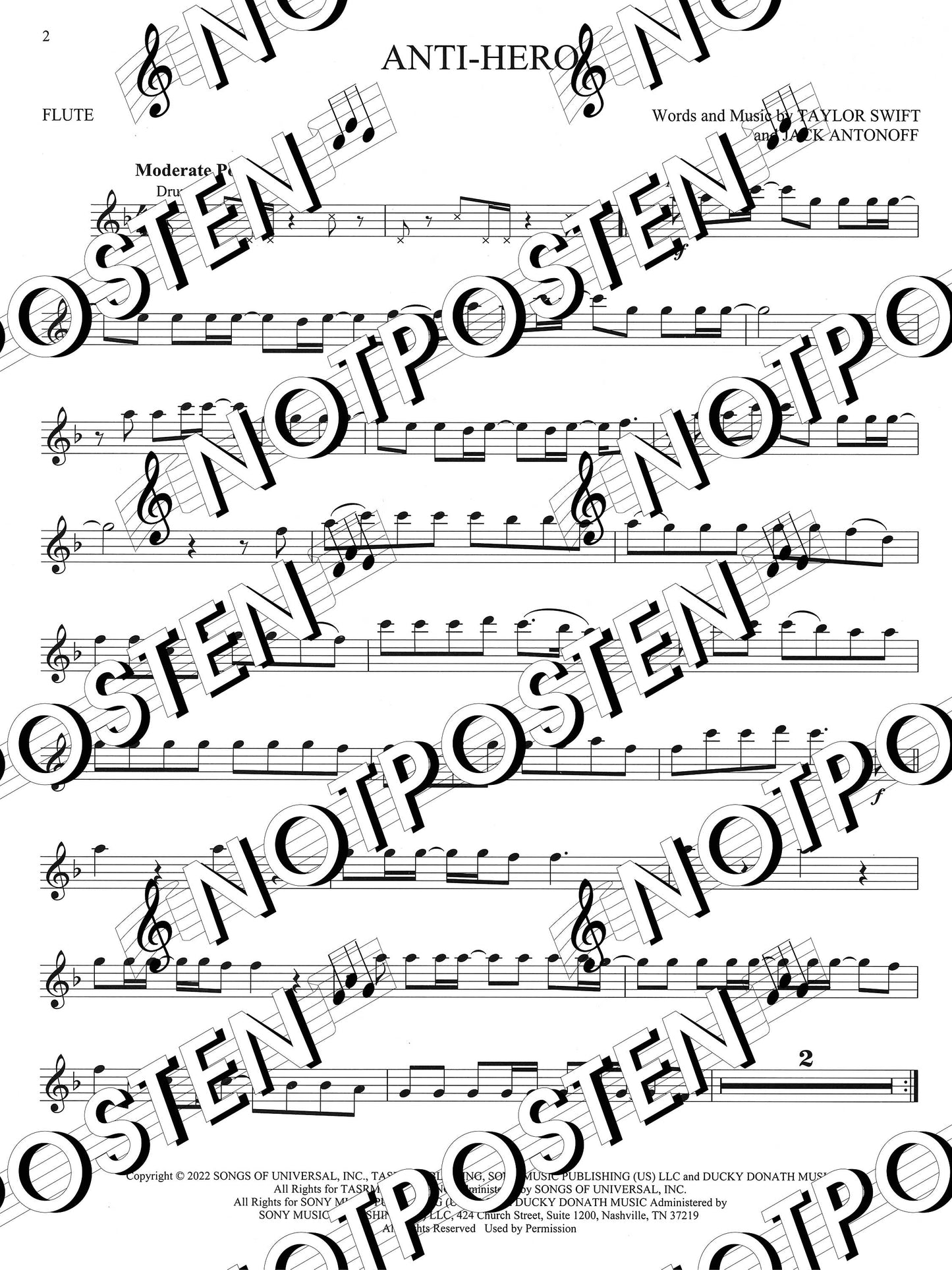 Taylor Swift: Selections from Midnights & The Tortured Poets Department (Flute)