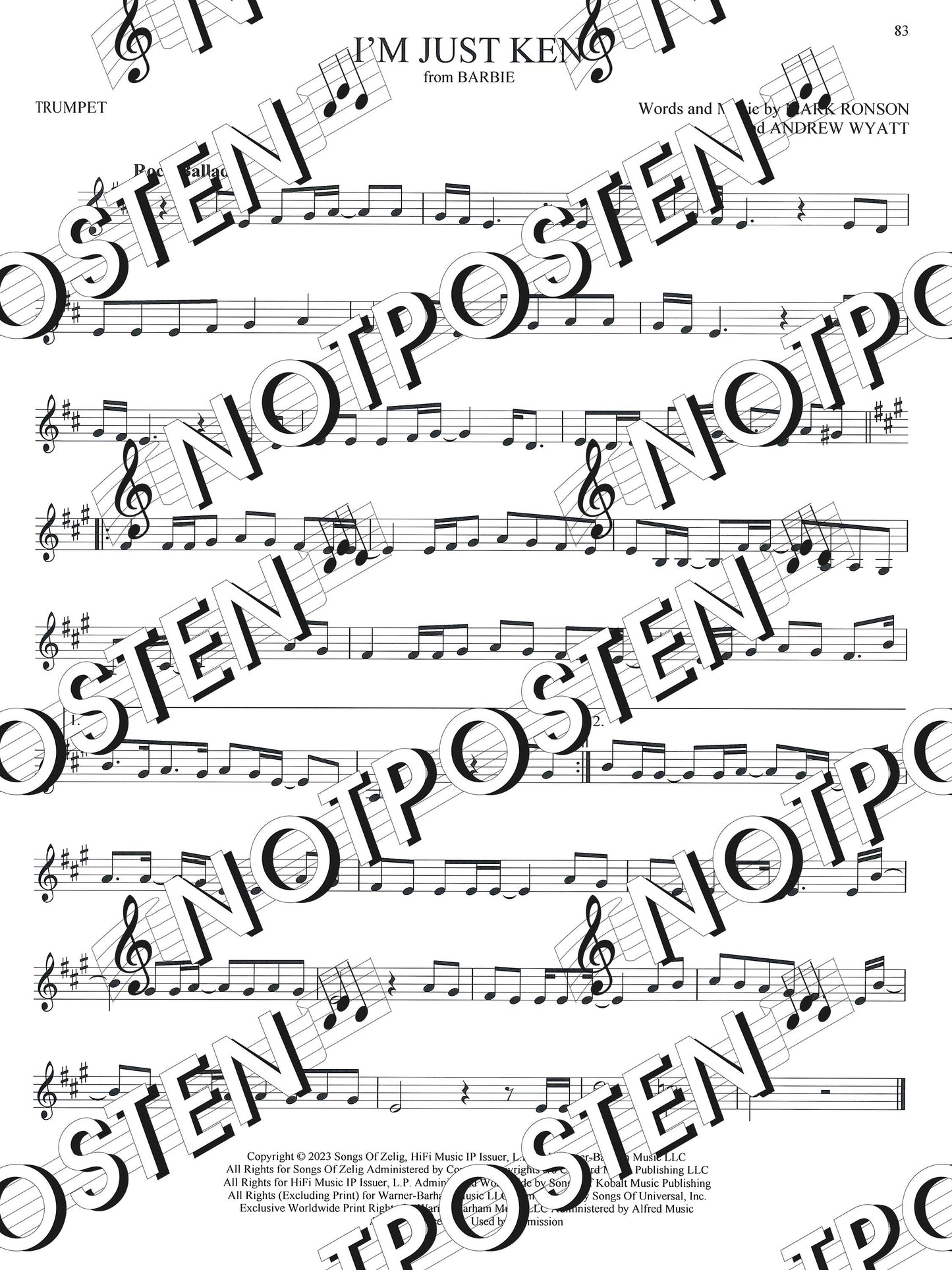 101 Top Hits for Trumpet