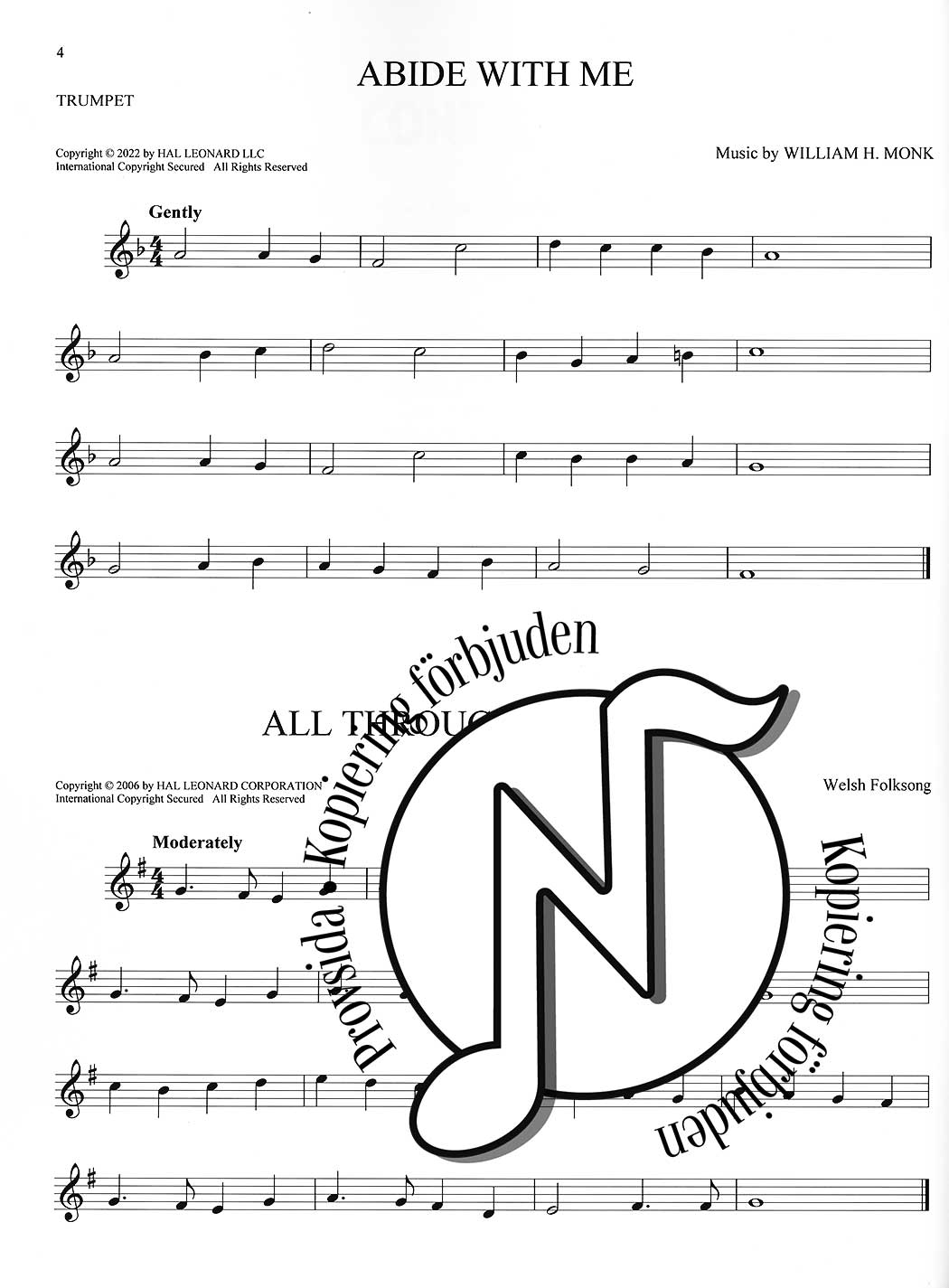 101 Peaceful Melodies (Trumpet)