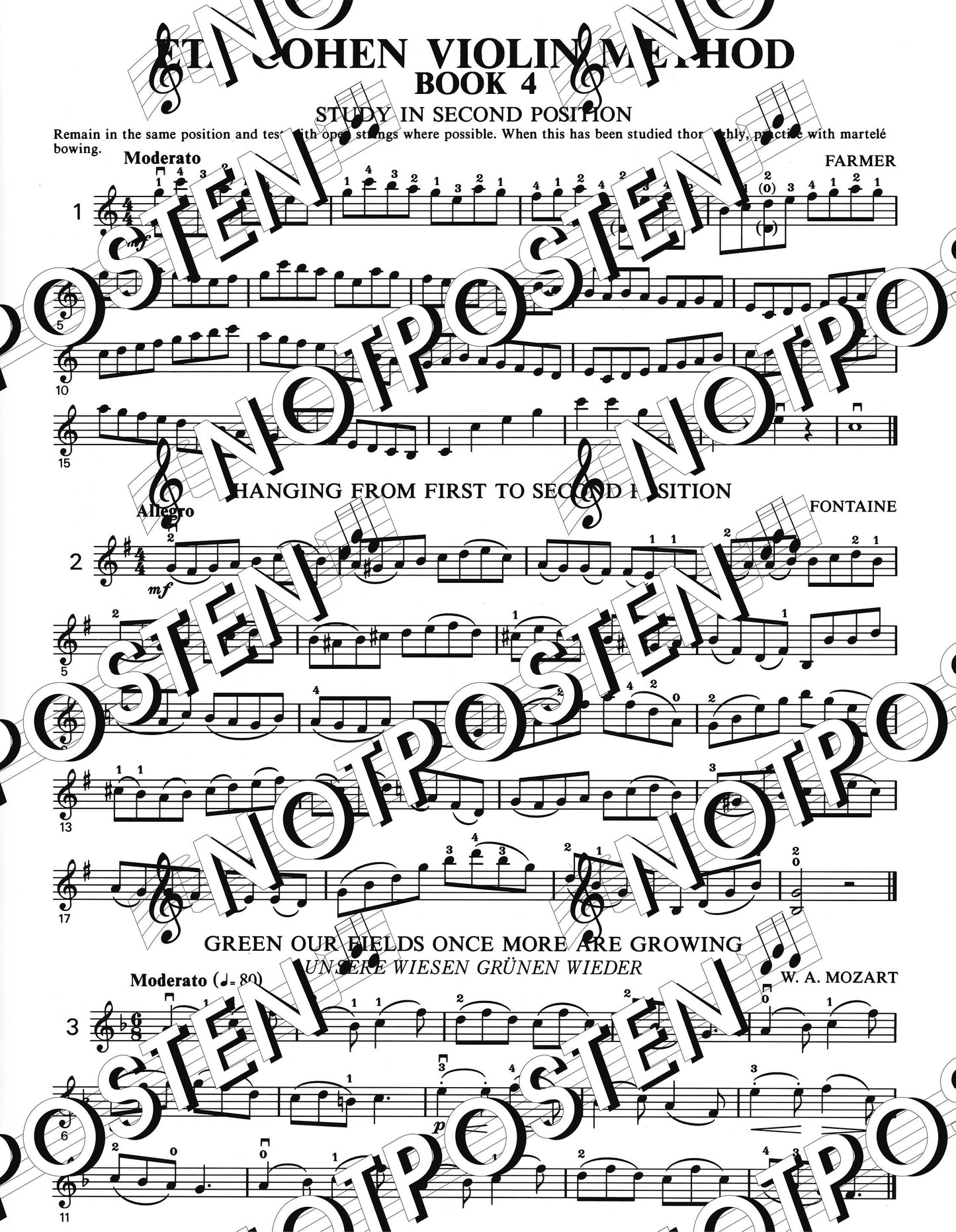 Eta Cohen Violin Method Book 4