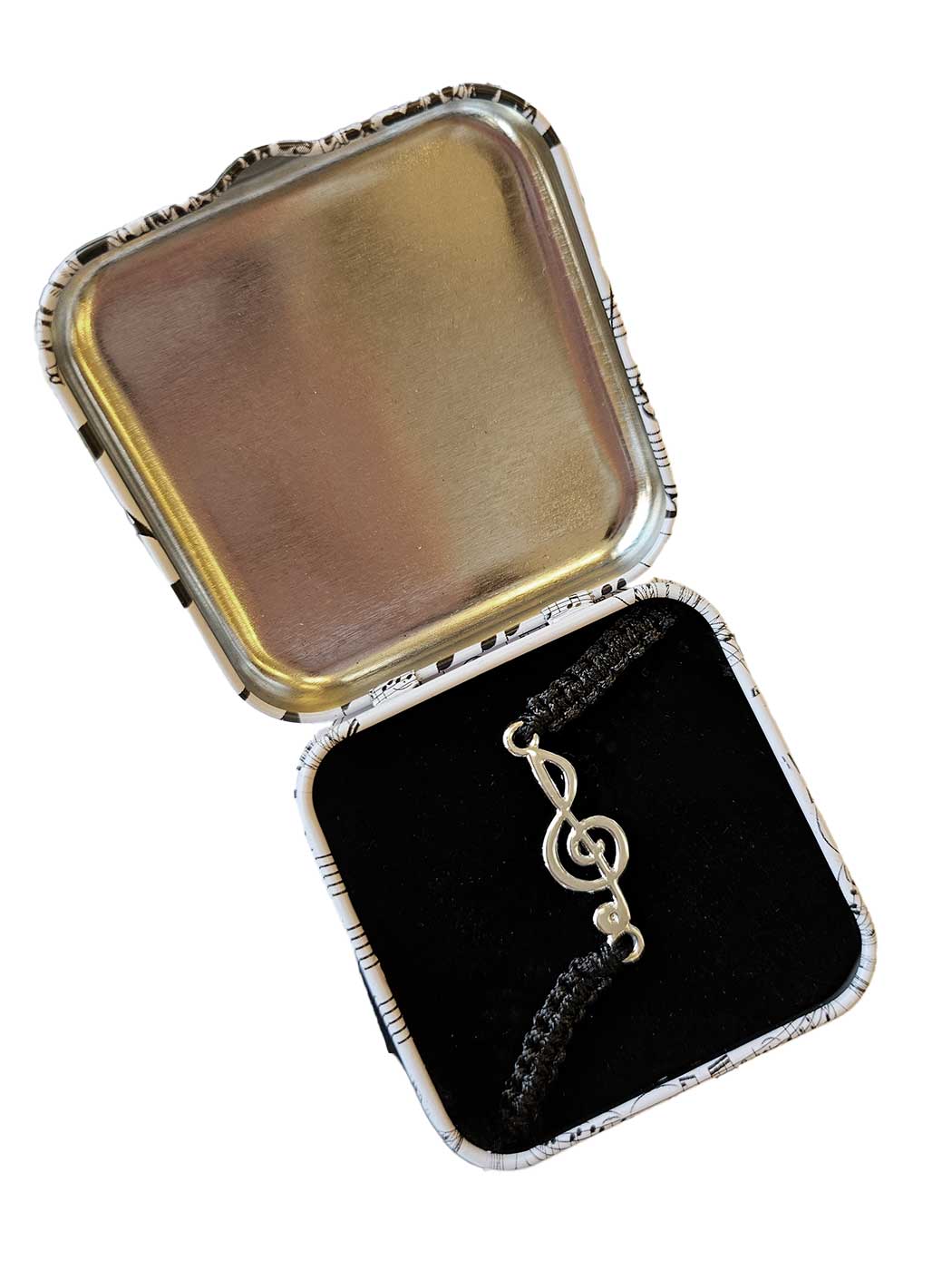 Armband flätat G-klav
