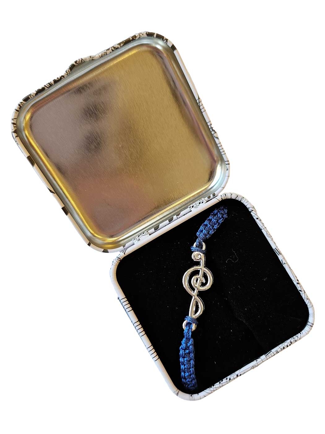 Armband flätat G-klav