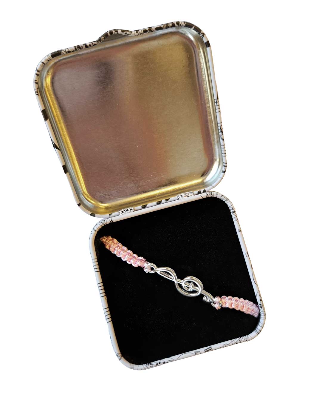 Armband flätat G-klav