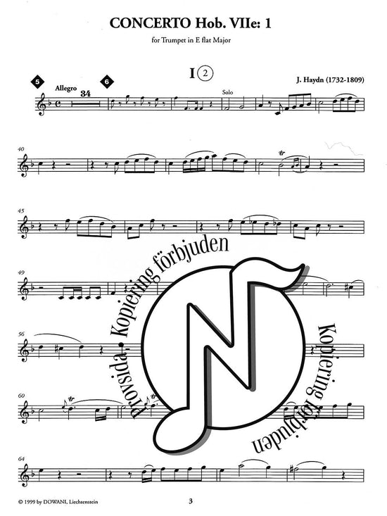 Haydn: Trumpet Concerto, Hob. VIIe: I E-flat Major / Mi bémol Majeur / Es-Dur