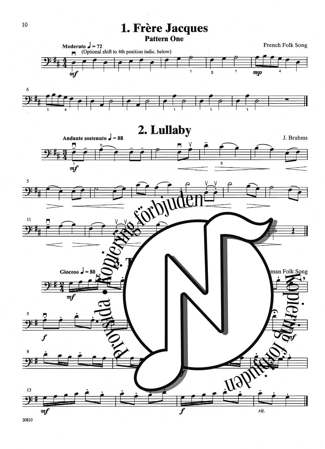 Solos for Young Cellists Volume 1