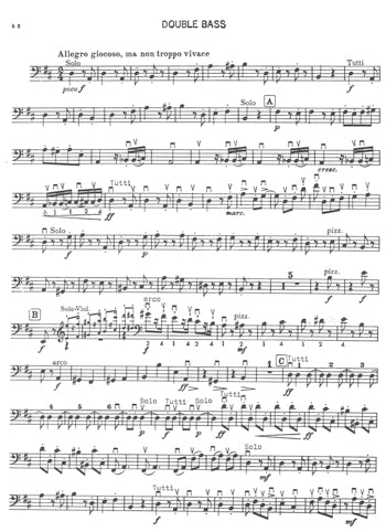 The Complete Double Bass Parts Orchestral Works Of Brahms