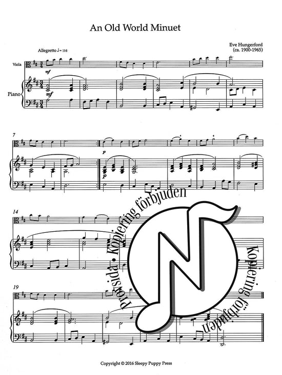 Viola Music by Women: Beginning by Cora Cooper