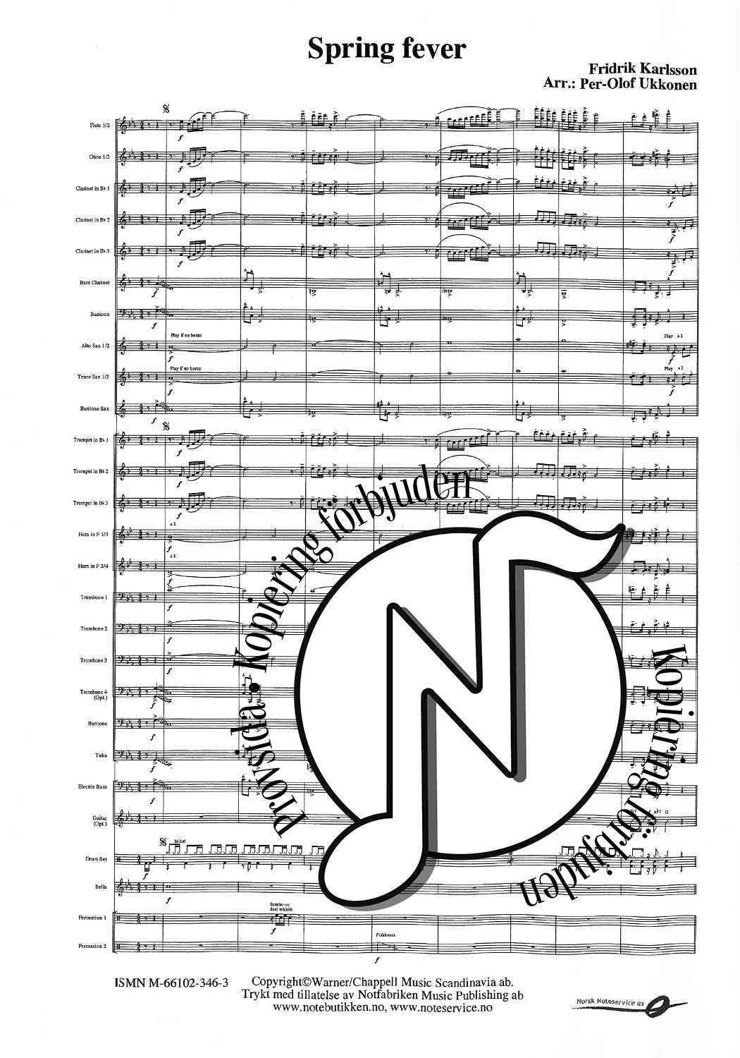 Spring Fever (Concert Band Grade 3,5)