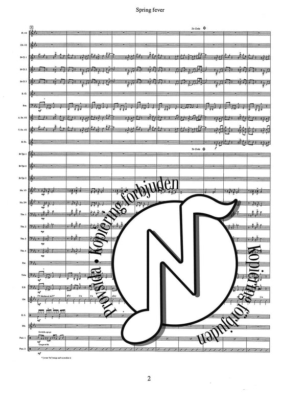 Spring Fever (Concert Band Grade 3,5)