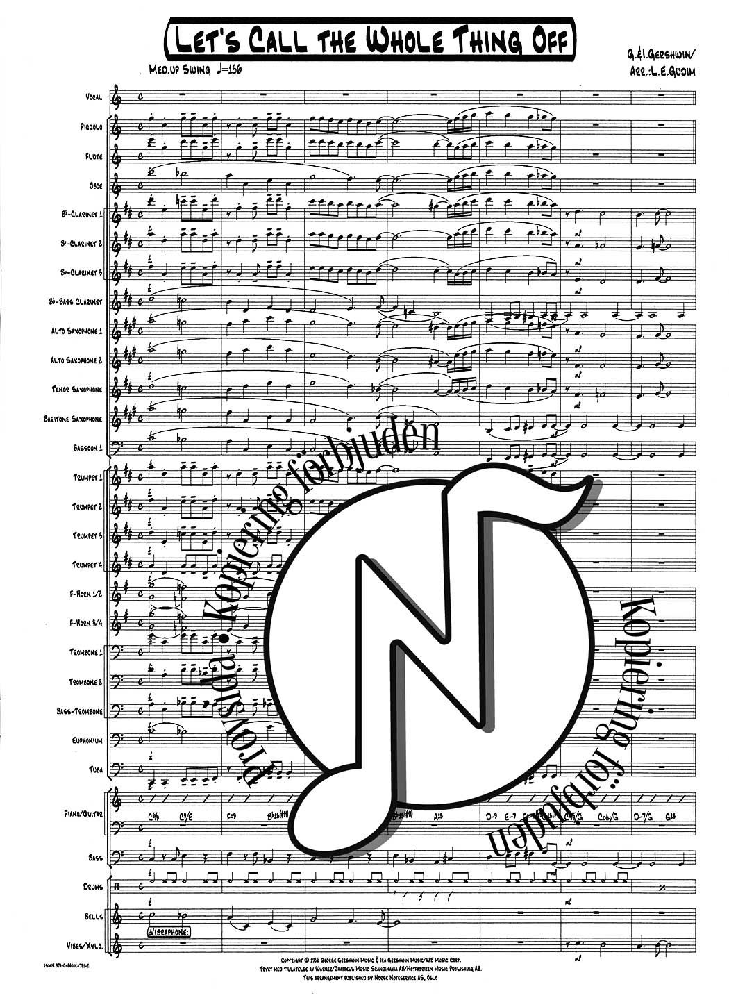 Let's Call the Whole Thing Off: Vocal Duet with Concert Band