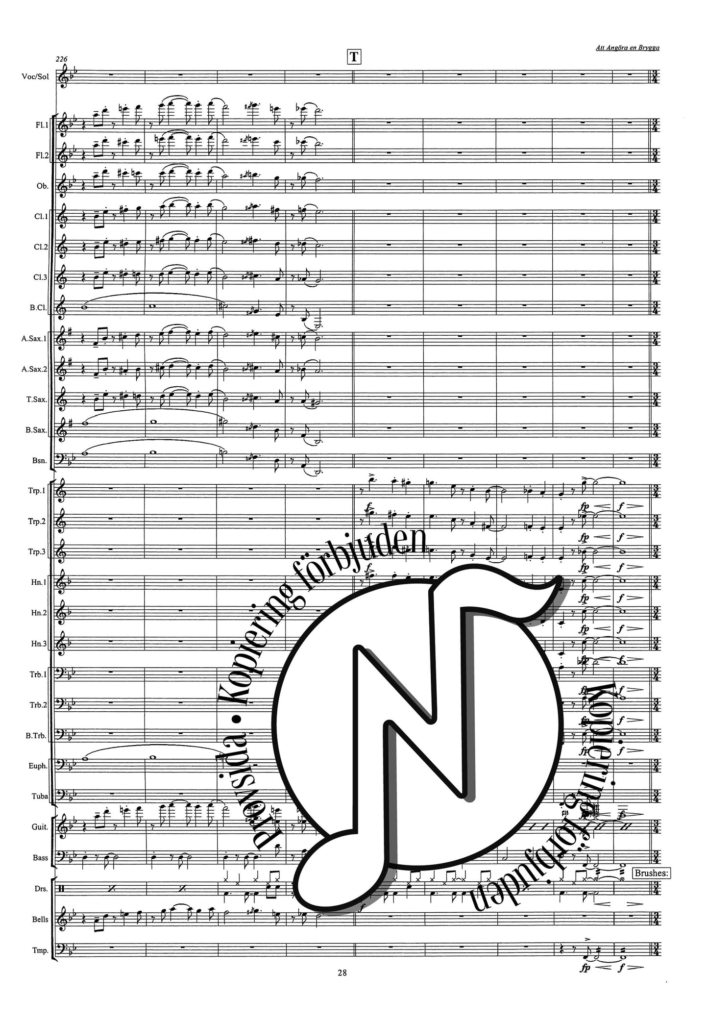 Att angöra en brygga: Vocal or Instrumental Solo with Concert Band