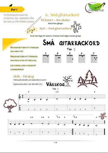 Kickstarta Nya Skills: Gitarr-Fingerstyle Stora Boken