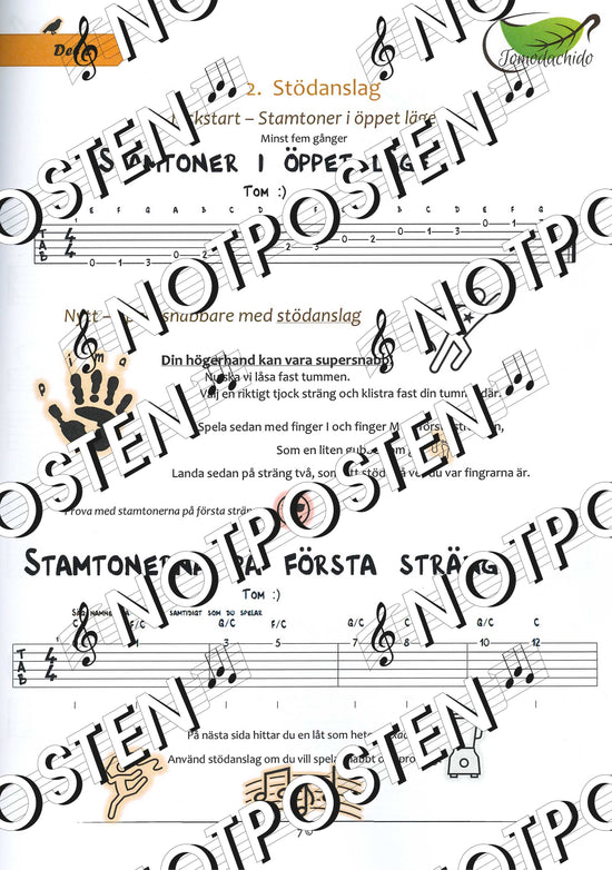 Kickstarta Nya Skills: Gitarr-Fingerstyle Stora Boken