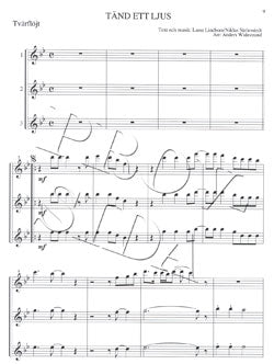 Jullåtar Tvärflöjt